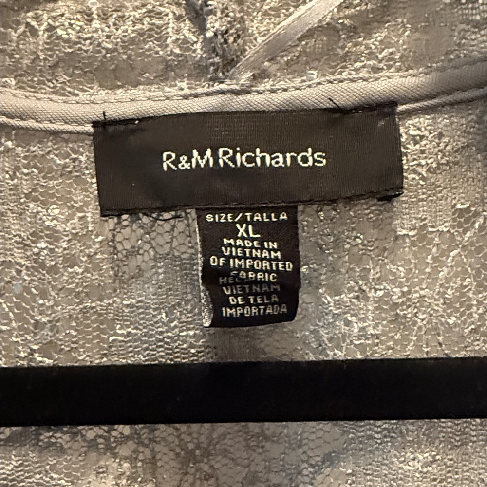 R&M Richards Metallic Lace Women's Shrug - Picture 2 of 4